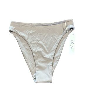 Riot Swim Women’s Size Medium Willow Bikini Bottom in Taupe NWT